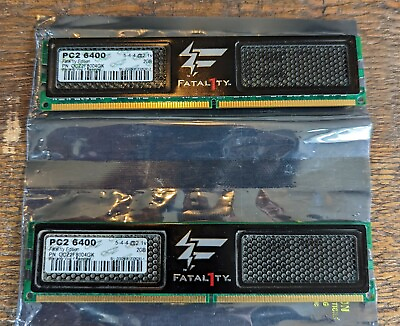 4GB DDR2 2x2GB OCZ Fatal1ty Edition   PC2 6400 5 4 4 @2.1v FAST $40.00