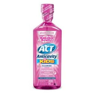 #ad Act Kids Anti cavity Fluoride Rinse Bubble Gum 1oz Bottles 48 Case. $64.49