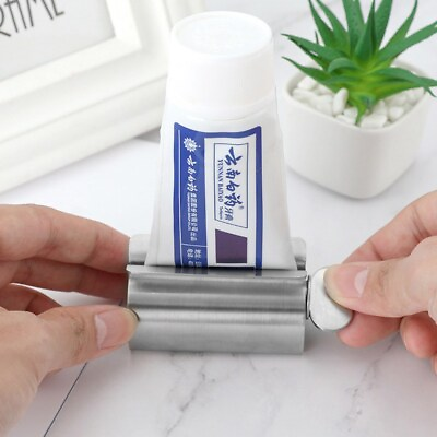 #ad Squeezing Tool Machine Toothpaste Stainless Portable Cleanser Facial Steel $8.12