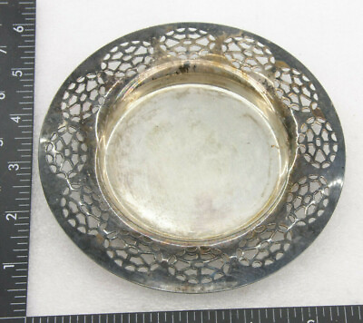 #ad 5 1 2quot; Shallow Dish Tray Underplate by Simeon George Rogers 9230 Silver VINTAGE $9.95