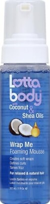 #ad Lottabody Coconut Oil and Shea Wrap Me Foaming Curl Mousse Anti Frizz 7 Fl Oz $5.99