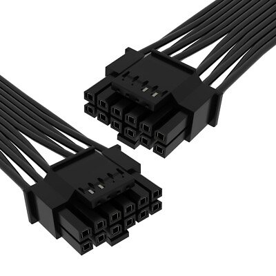 #ad CABLECY 12VHPWR ATX3.0 PCI E 5.0 Power Modular Cable to Dual ATX 8Pin PSU 16Pin $19.99
