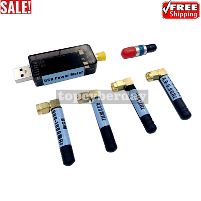 #ad USB RF Power Meter V3.0 100K To 10GHZ 55 To 30dBm 9 Attenuation Curves 0.96quot; $43.32