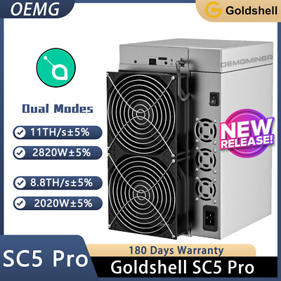 #ad New Released Goldshell SC5 Pro Siacoin Miner Dual Modes 11T 2820W or 8.8T 2020W $4599.00