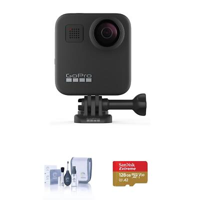 #ad GoPro MAX 360 Action Camera With 128GB MicroSDXC U3 Card Cleaning Kit $399.00