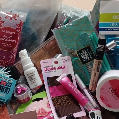 #ad 27 Pcs. Beauty Cosmetics Makeup Lot Kit Bundle Mixed Cosmetic Accessories New $25.88