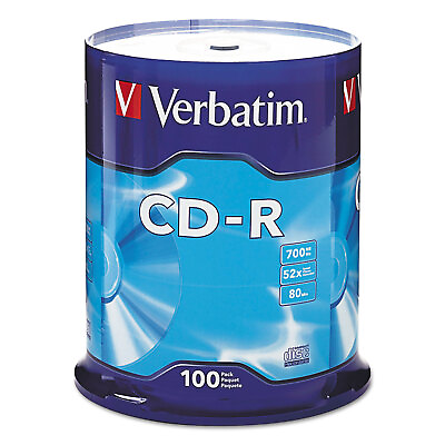 #ad Verbatim 94554 52x CD R 700MB Capacity Gray 100 Pack $22.17