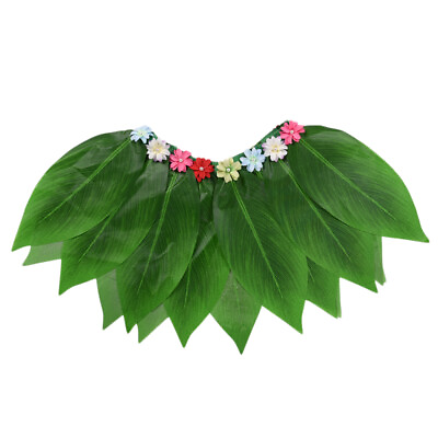 #ad Hawaii Hula Skirt Hawaiian Leaf Skirt Hawaiian Costume Girls $18.61