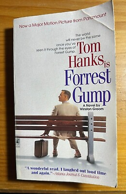 #ad Tom Hanks is Forrest Gump by Winston Groom 1986 Used Paperback Good Cond $2.99