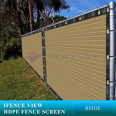 #ad Ifenceview 3#x27; 4#x27; 5#x27; 6 #x27; Fence Privacy Screen Shade Cloth Balcony Railing 7 Color $17.99