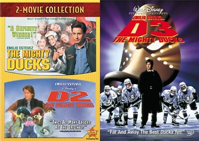 #ad THE MIGHTY DUCKS D2 D3 New Sealed DVD 3 Films Disney $21.98