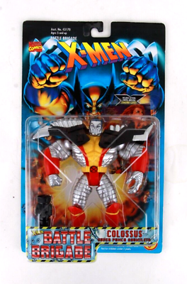 #ad NEW 1996 Marvel X Men Battle Brigade Colossus Action Figure Toy Biz MOC Red $21.95