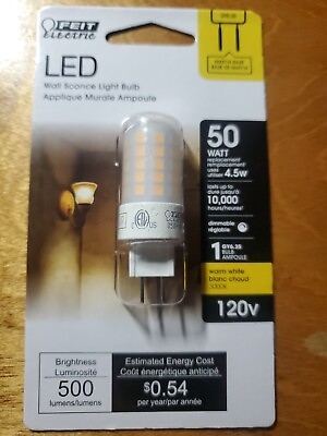 #ad Feit Electric LED T4 GY6.35 Base LED Bulb Warm White 50 W Equivalent uses 4.5 W $8.49