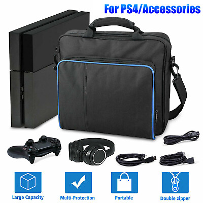 #ad Travel Storage Carrying Case Shoulder Bag Game Accessories Pouch for PS4 Slim $17.98