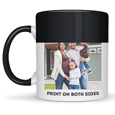 #ad 11oz Personalized Magic Coffee Mug with Picture Heat Sensitive Custom Coffee Cup $18.99