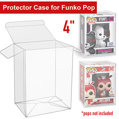 #ad Lot 5 20 50 100 For Funko Pop Protector Cases 4quot; inch Vinyl Figures Collectibles $28.39