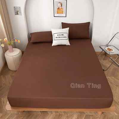 #ad 1 piece of 100% polyester bedding and fitted sheet without pillowcases $45.48