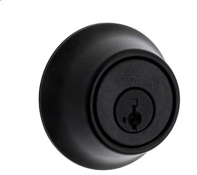 #ad Kwikset Matte Black Double Cylinder Deadbolt Featuring SmartKey Security $25.00