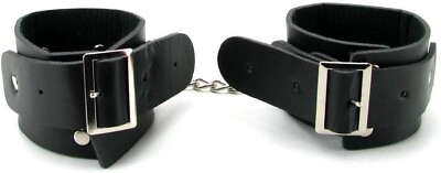 #ad Hand Cuffs with Adjustable Belt Wrist Restraints BDSM Kinky Bondage $21.00