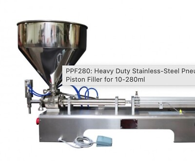 #ad PPF280: Heavy Duty Stainless Steel Pneumatic Piston Filler for 10 280ml $2500.00