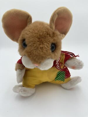 #ad NEW Vintage Cute Multicolor MOUSE Soft Plush Stuffed Animal Toy 8quot; Unknown Manu $12.99
