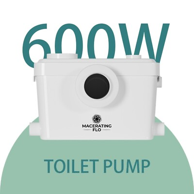 #ad Macerating Flo pro 600W Macerating Toilet System Macerating Upflush Toilet Pump $299.00
