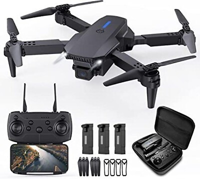 #ad Foldable Drone with 1080P HD Camera for Adult 30 Min Long Flight $90.00