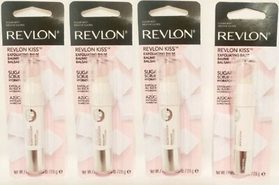 #ad 4 Revlon Kiss Balm LOT Exfoliating 111 Sugar Mint Sugar Scrub lip repair gloss $25.96