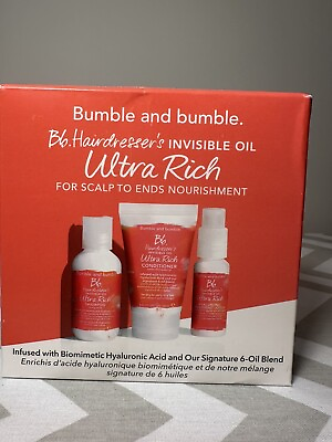 #ad NIB New Bumble and Bumble BB Hairdresser#x27;s Invisible Oil Ultra Rich Set Shampoo $21.15