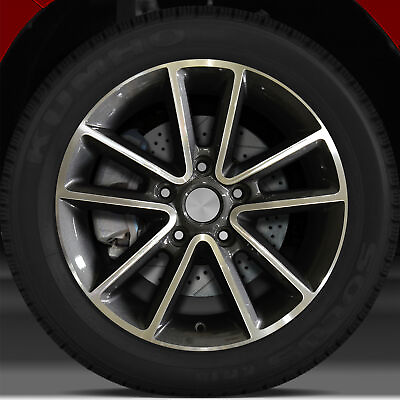 #ad 17x6.5 Factory Wheel Dark Charcoal Machined Bright for Dodge Caravan $171.36