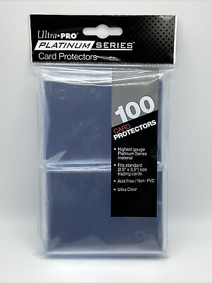#ad Ultra Pro Soft Sleeves PLATINUM SERIES 1 Pack of 100 for Standard Cards $9.95