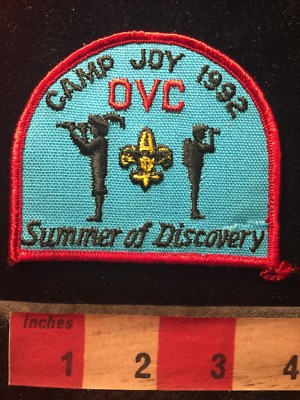 #ad Vtg OVC CAMP JOY 1992 SUMMER OF DISCOVERY Boy Scout Patch 75YG $4.74