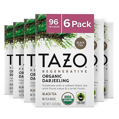 #ad Regenerative Organic Darjeeling Tea Bags 16 Count Pack of 6 $33.40