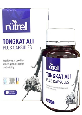 #ad Nutrell Tongkat Alii Plus Extract 60 Caps Testosterone Booster Male Enhancement $34.90