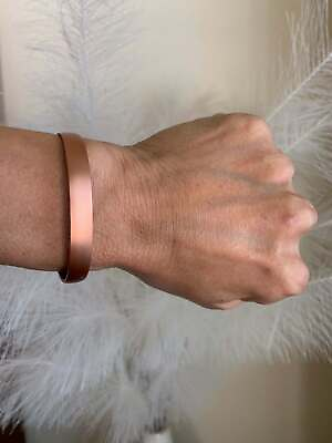 #ad Elegant Pure Copper Magnetic Bangle Bracelet Arthritis Pain Relief Energy 10 mag $25.87