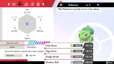 #ad Pokemon Sword and Shield 6iv Shiny Bulbasaur FAST DELIVERY $1.99