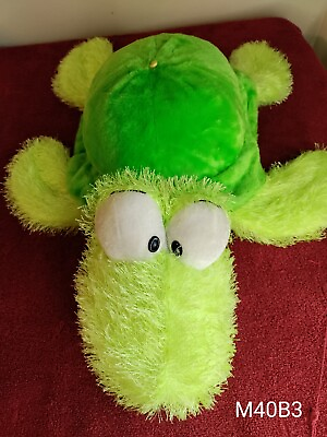 #ad Classic Toy Co Shaggy Green Turtle Plush 26quot;inc Big Eyes Stuffed Soft Toy Pillow $26.99