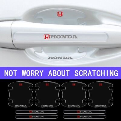 #ad 8PCS Invisible Car Door Handle Scratches Sticker Protector Film Decal for Honda $12.34