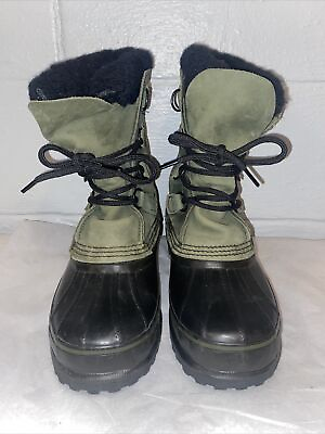 #ad Vintage Sorel Caribou Boots Womens 7 Insulated Winter Kaufman Sole Waterproof $51.95