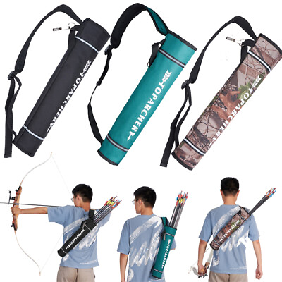 #ad Archery Back Belt Clip Arrow Quiver Holder Bag for Compound Recurve Bow Hunting $17.85