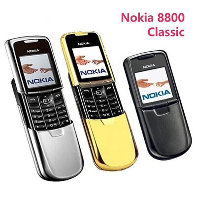 #ad Nokia 8800 Classic Mobile Phone Unlocked GSM FM Radio Bluetooth MP3 Cell Phone $125.00