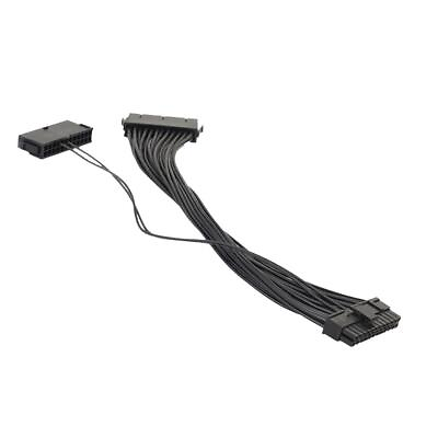 #ad Dual PSU Power Supply 24Pin Mainboard Adapter Connector $8.35