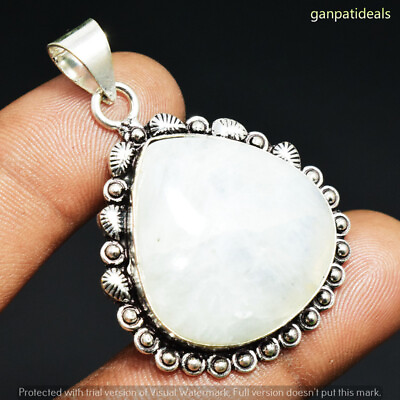 #ad Rainbow Moonstone Gemstone Ethnic Handmade Beauty Pendant Jewelry 1.75quot; GP 18978 $3.39