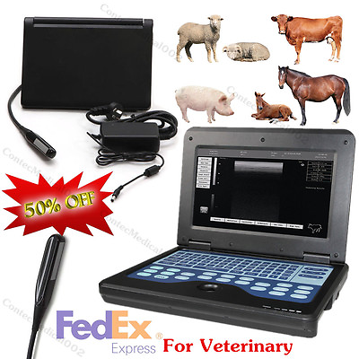 #ad Veterinary Ultrasound Scanner Laptop Machine 7.5Mhz Rectal probe For Horse Cow $1299.00