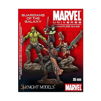 #ad Knight Models Marvel Mini 35mm Starter Set Guardians of the Galaxy Pack New $59.95