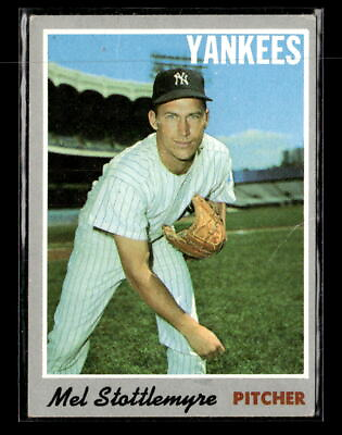 #ad 1970 Topps #100 Mel Stottlemyre New York Yankees Vintage Baseball Card $1.75
