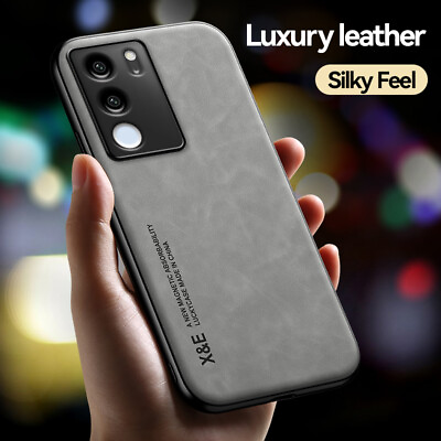 #ad For vivo S17 Pro S17t Luxury Business Retro Soft Magnet Leather Case Cover $5.96