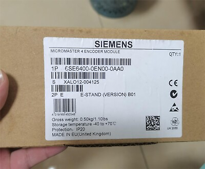 #ad New Siemens 6SE6400 0EN00 0AA0 6SE64000EN000AA0 encoder evaluation module $128.31