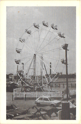 #ad Postcard Big Ely Ferris Wheel Billy Woods Wharf New Bedford Massachusetts $5.95