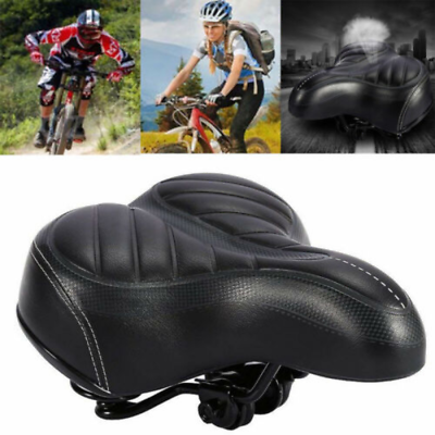 #ad Extra Wide Big Bum Bike Bicycle Cycling Gel Cushion Pad Saddle Seat Soft Comfort $14.39